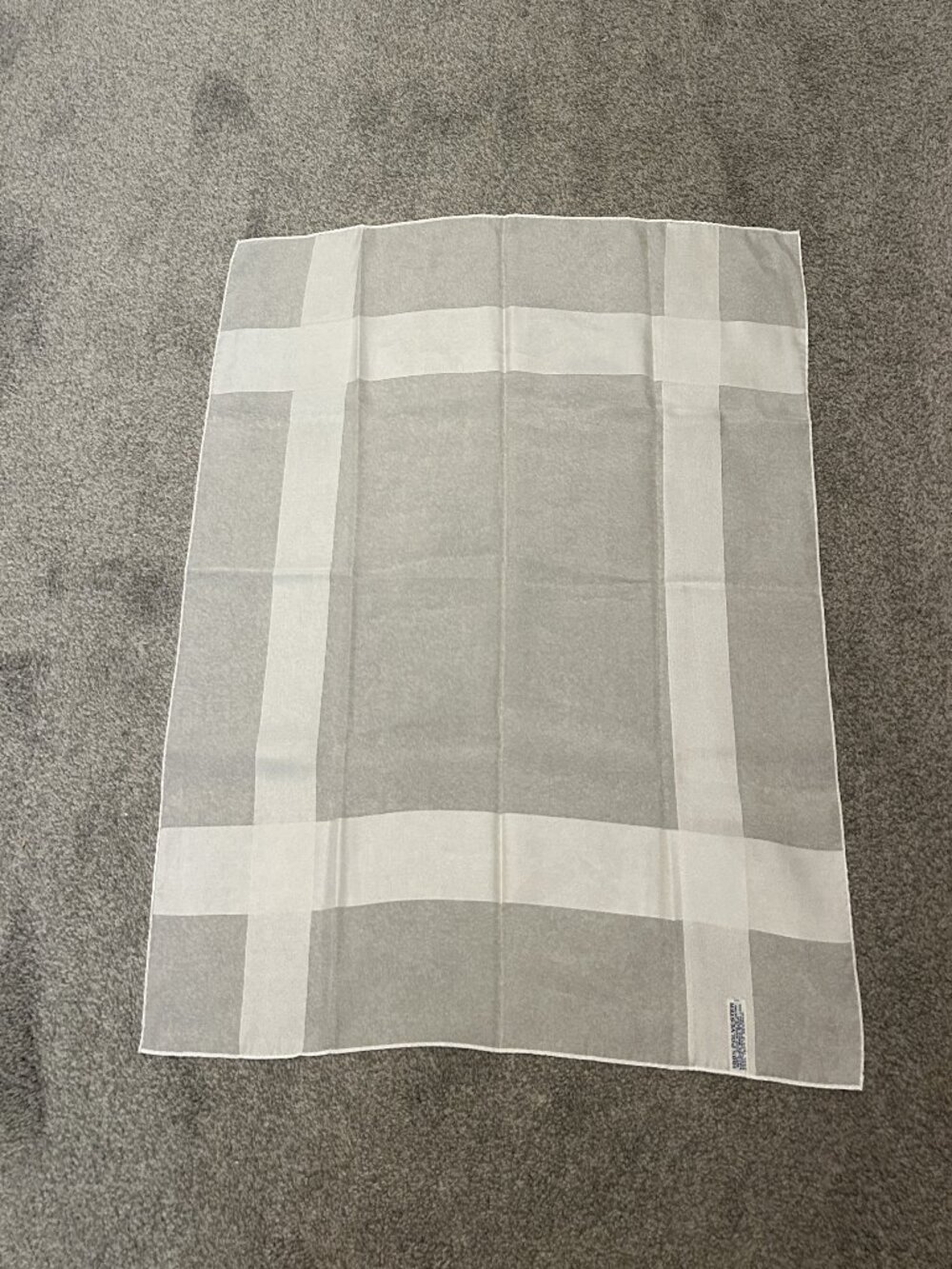 White on White Polyester scarf